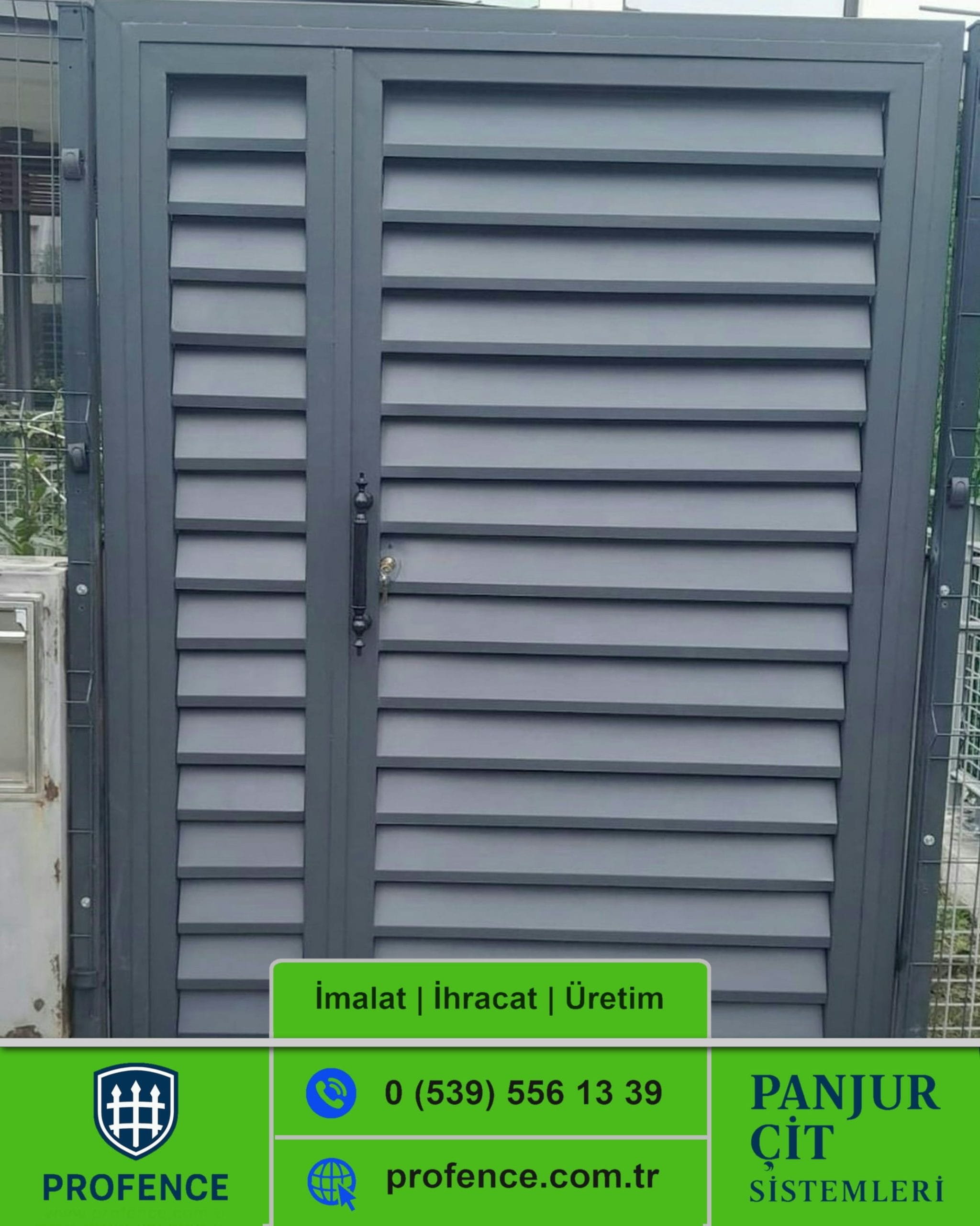 Profence Çift Açılan Panjur Kapı