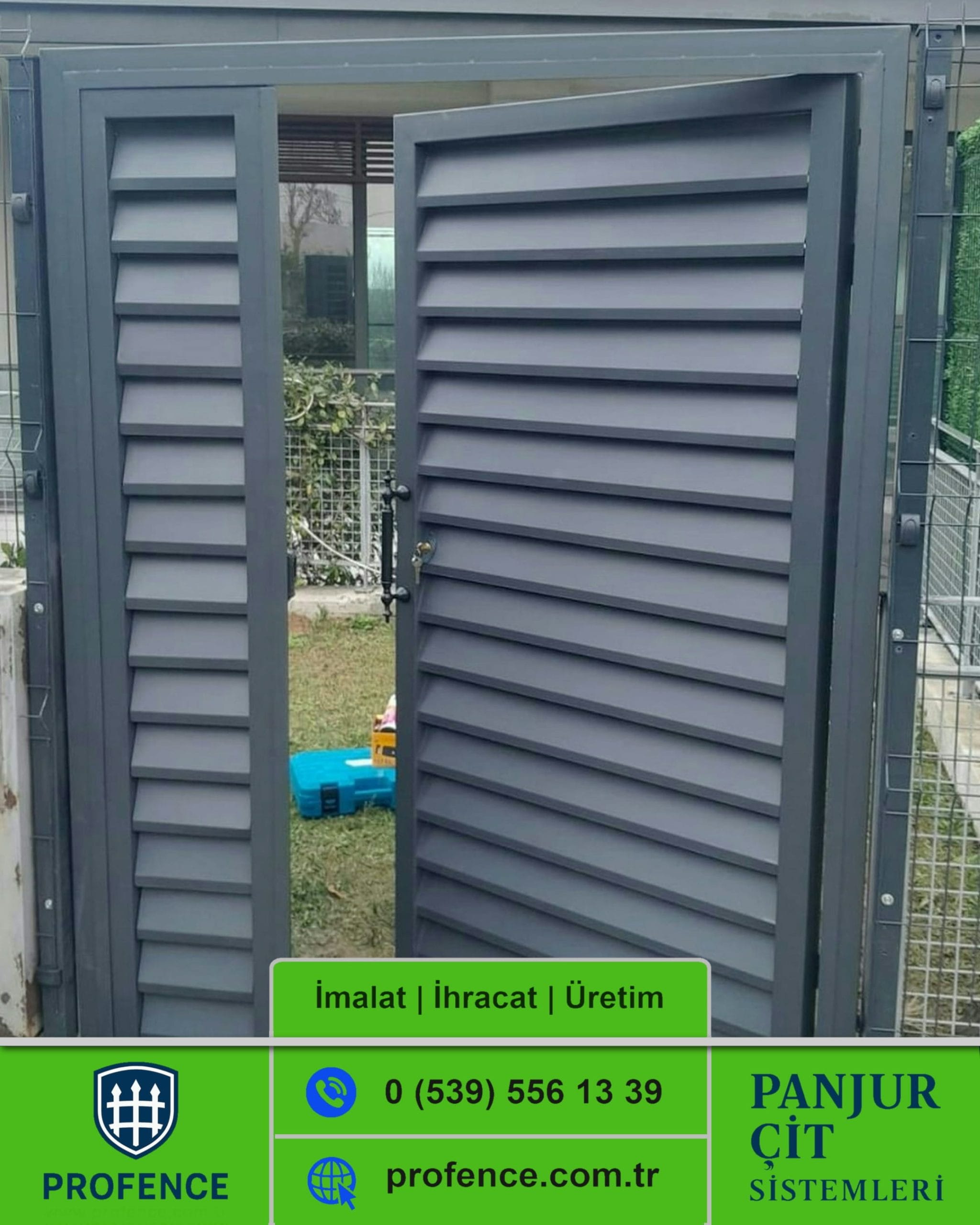 Profence Çift Açılan Panjur Kapı