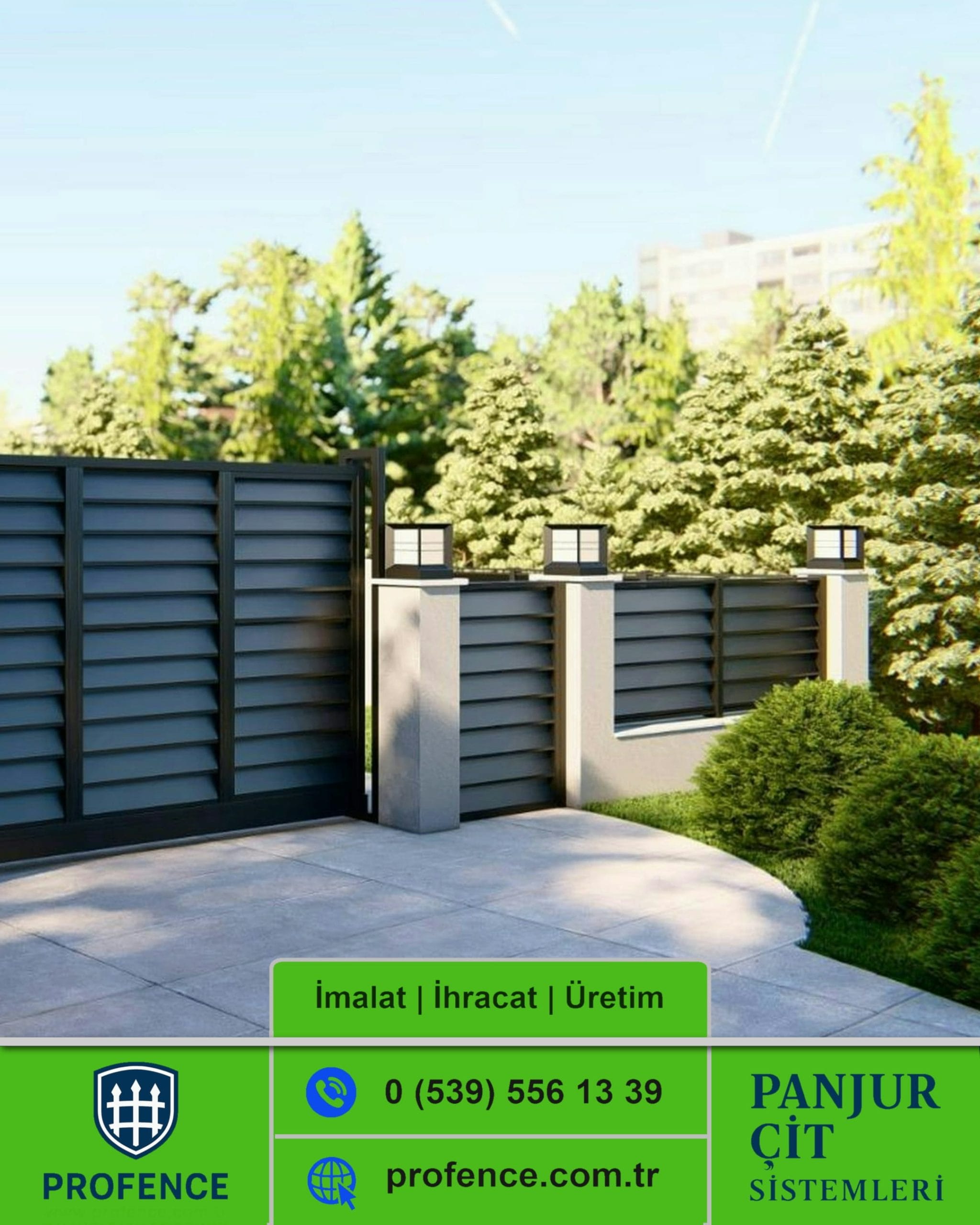 Rüzgar Kırıcılı Panjur Çit