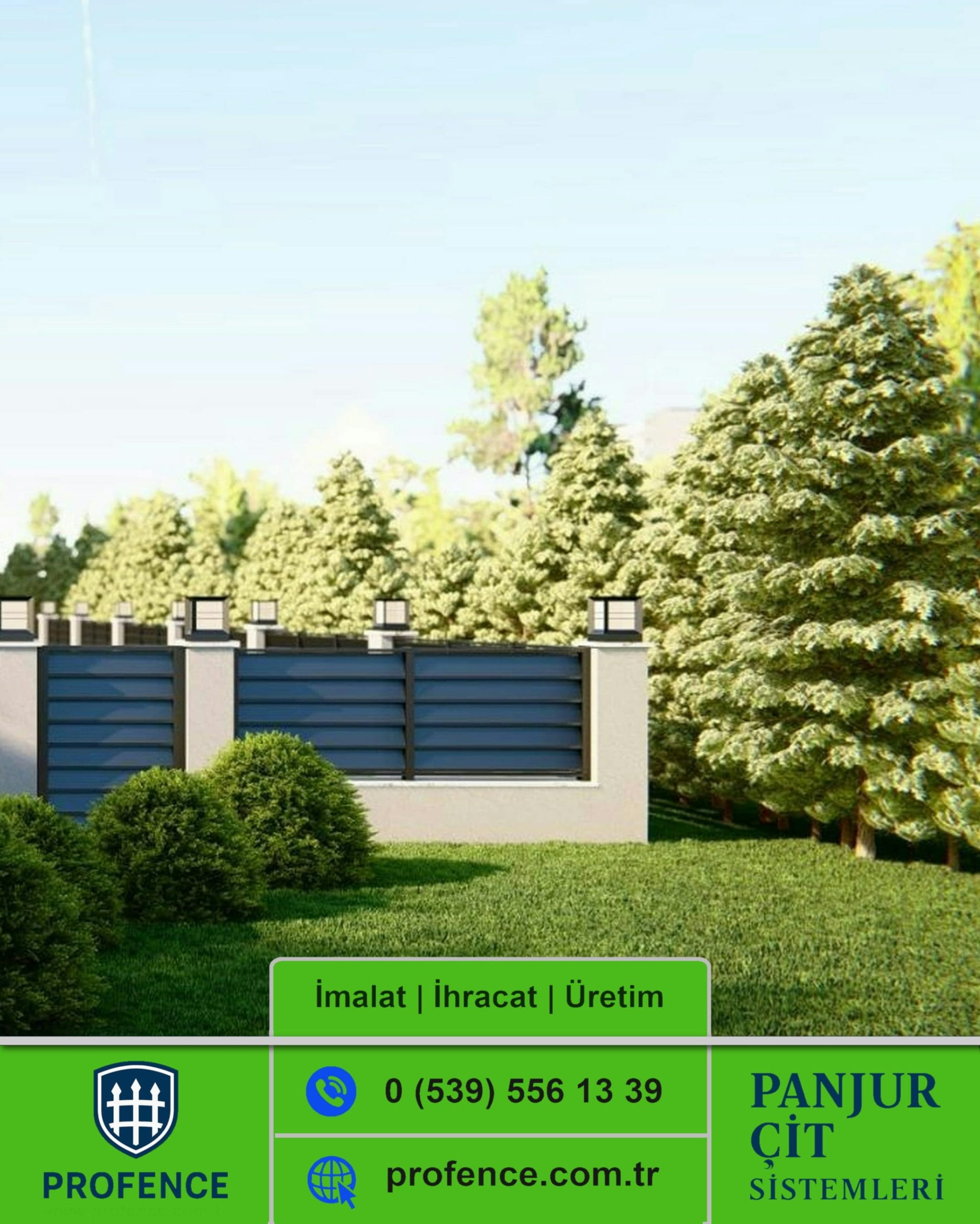 Rüzgar Kırıcılı Panjur Çit