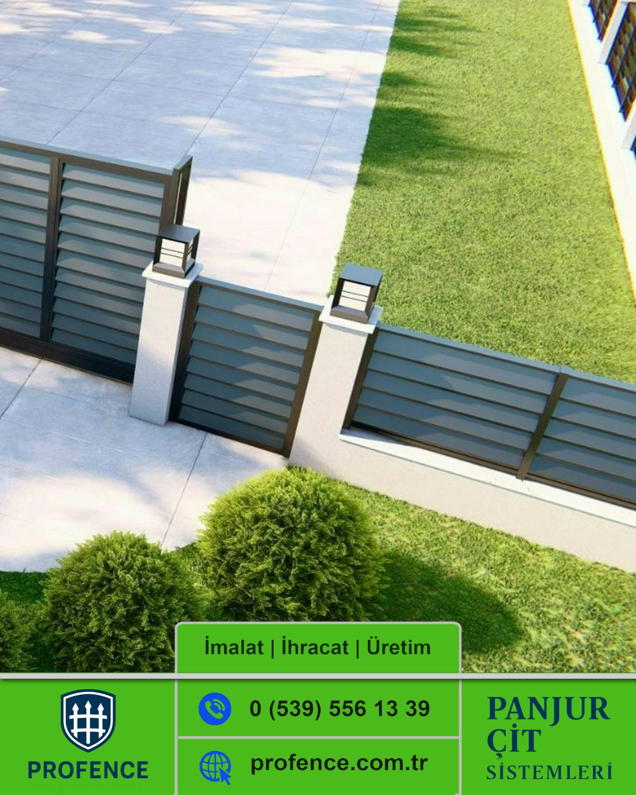 Rüzgar Kırıcılı Panjur Çit