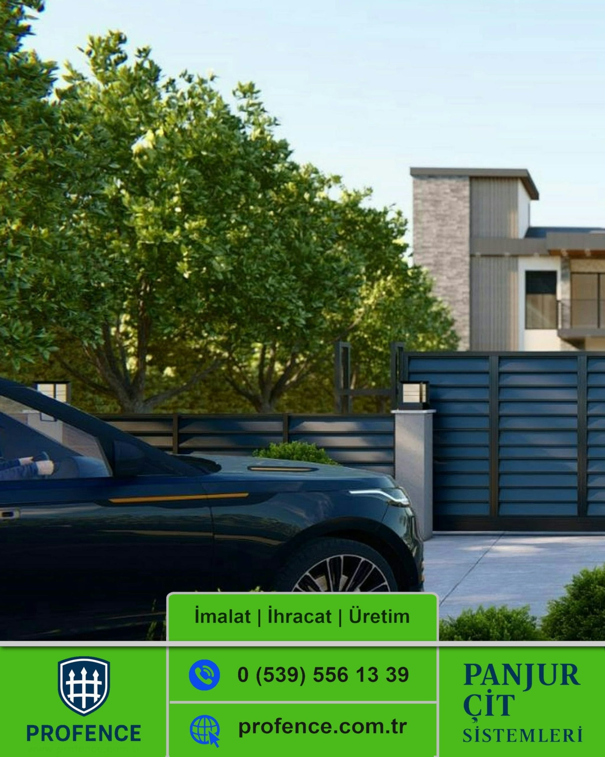 Rüzgar Kırıcılı Panjur Çit