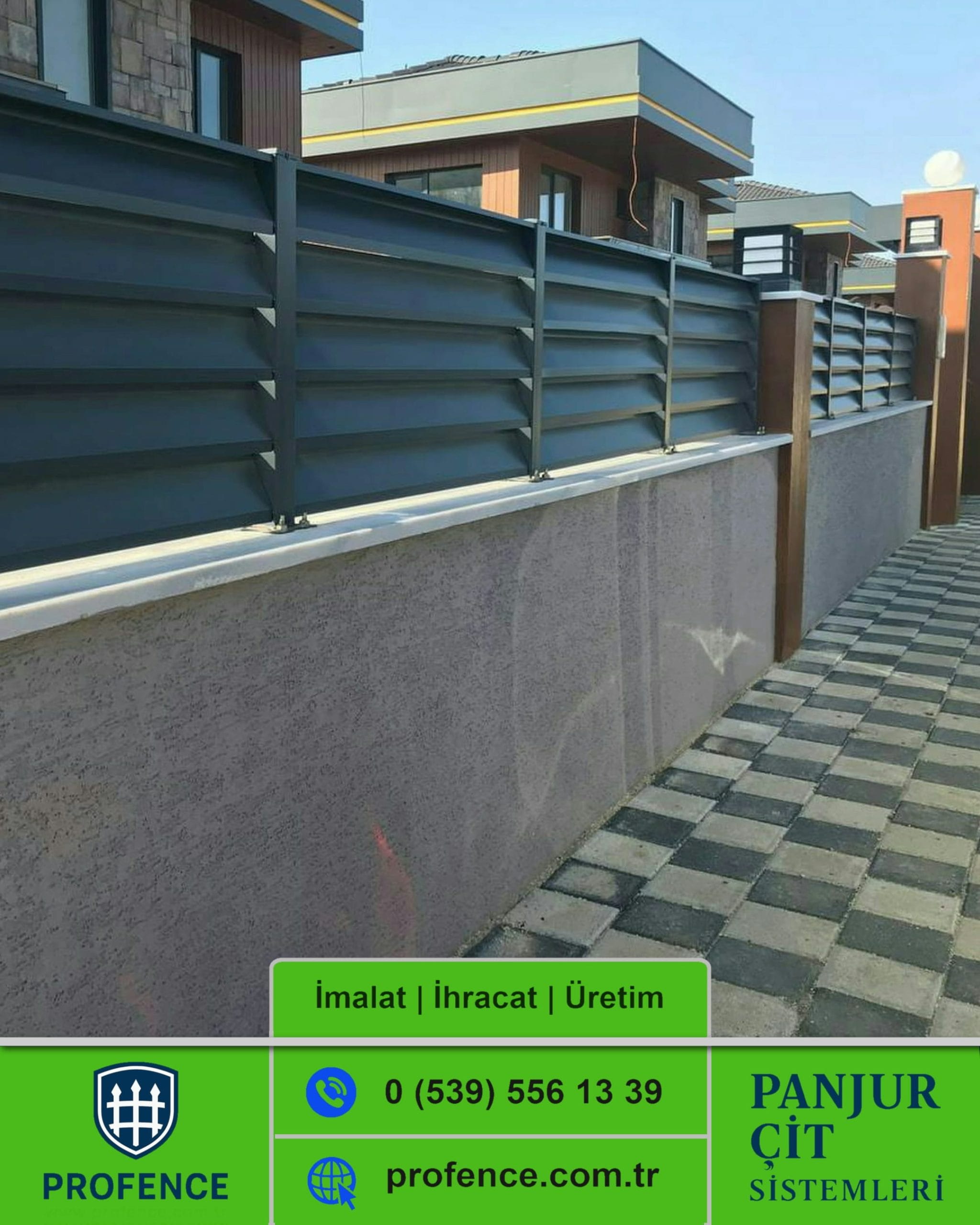 Rüzgar Kırıcılı Panjur Çit