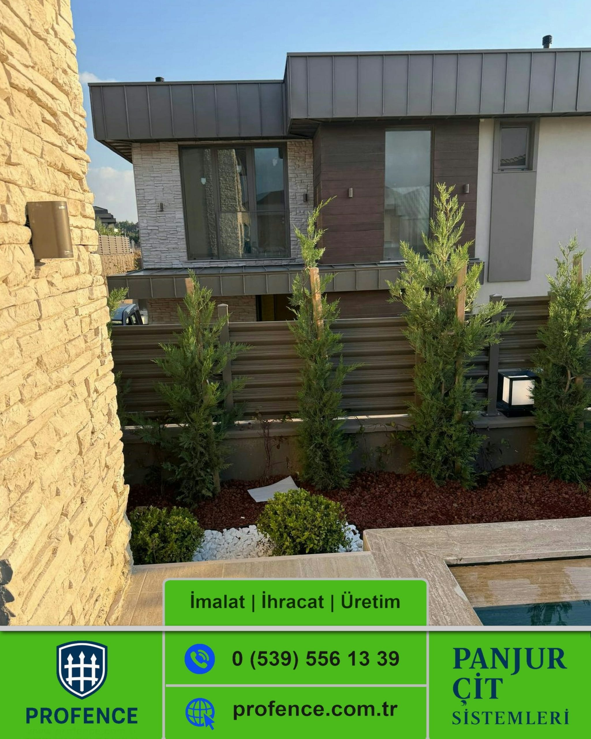 Rüzgar Kırıcılı Panjur Çit