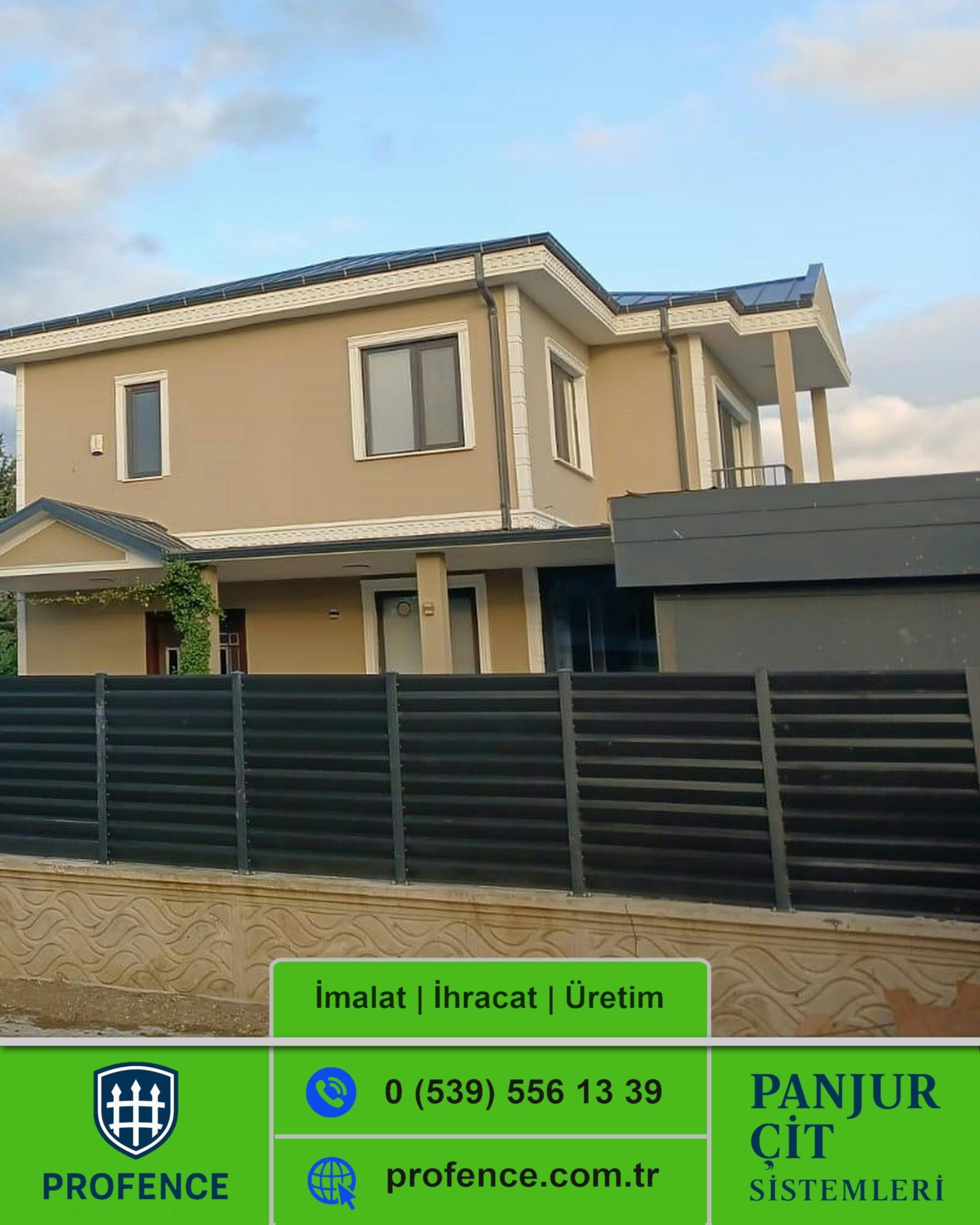 Rüzgar Kırıcılı Panjur Çit