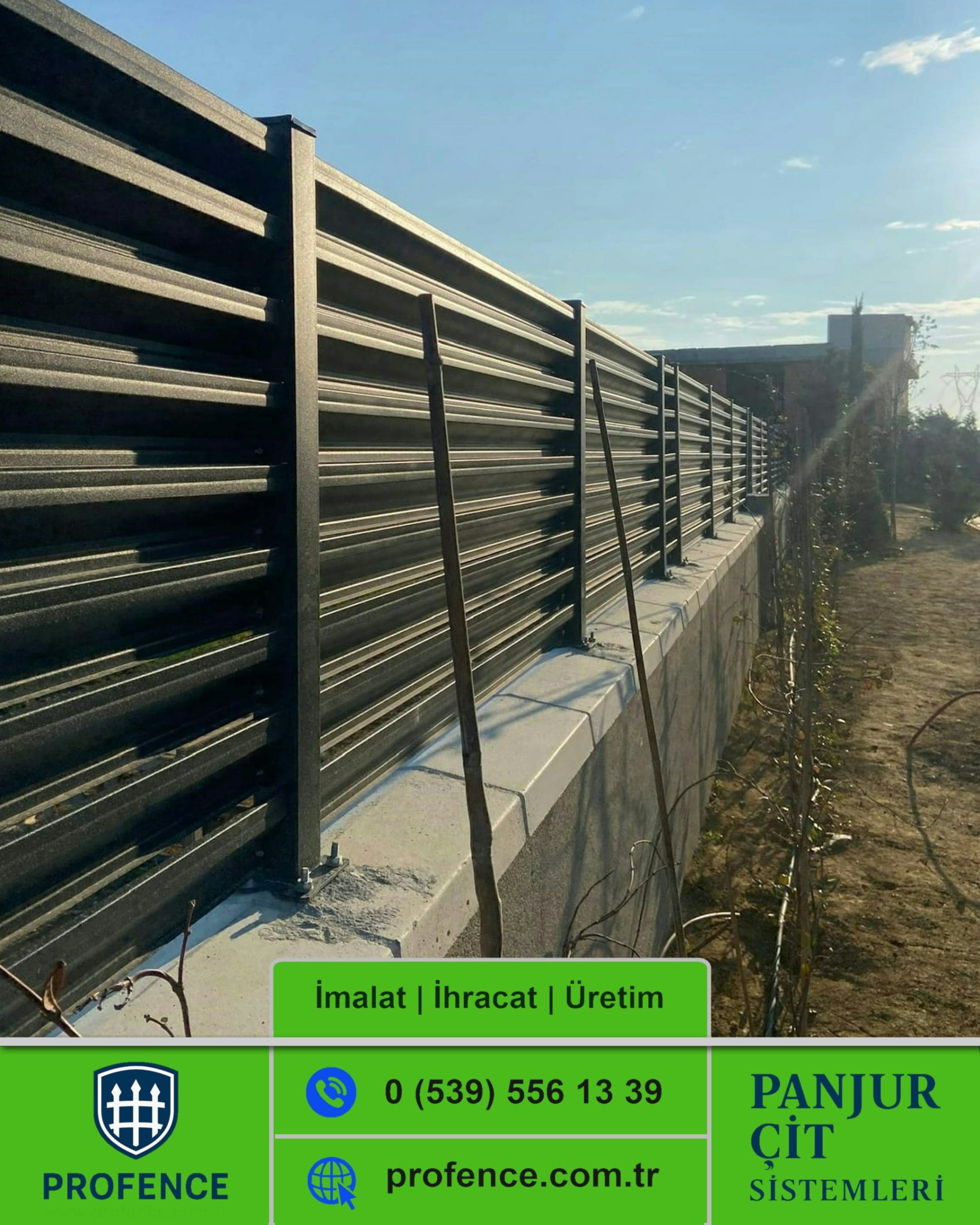 Rüzgar Kırıcılı Panjur Çit