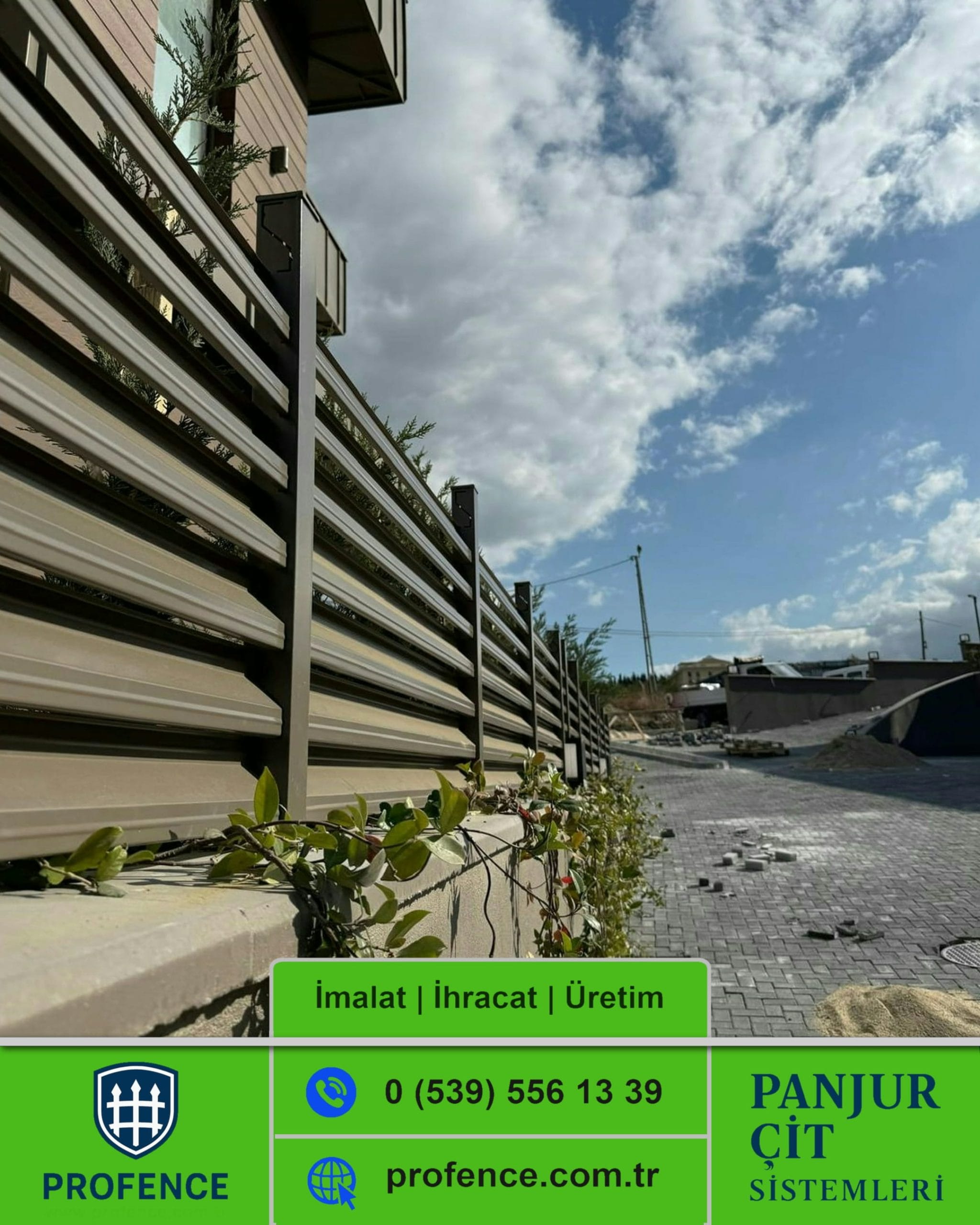 Rüzgar Kırıcılı Panjur Çit