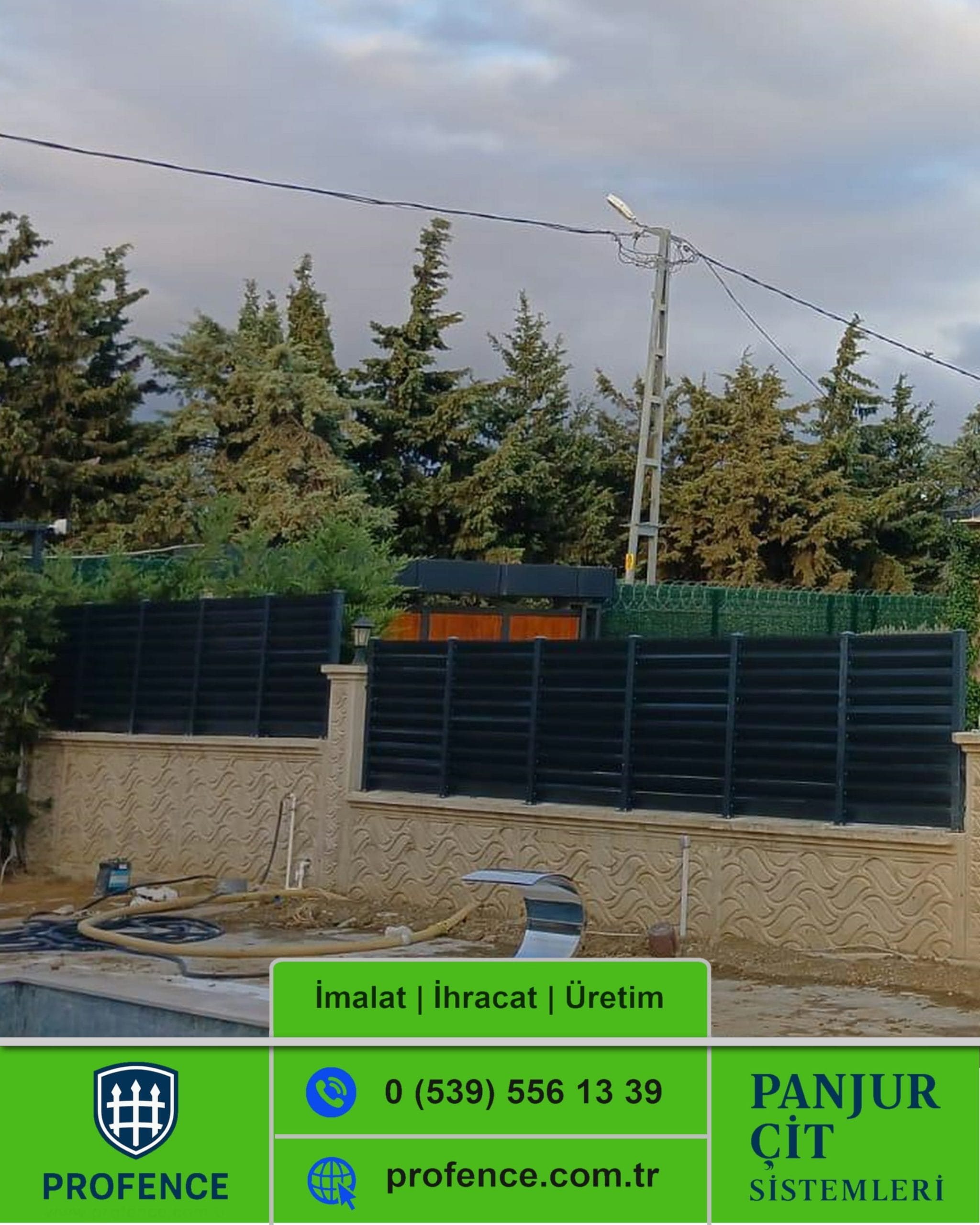 Rüzgar Kırıcılı Panjur Çit