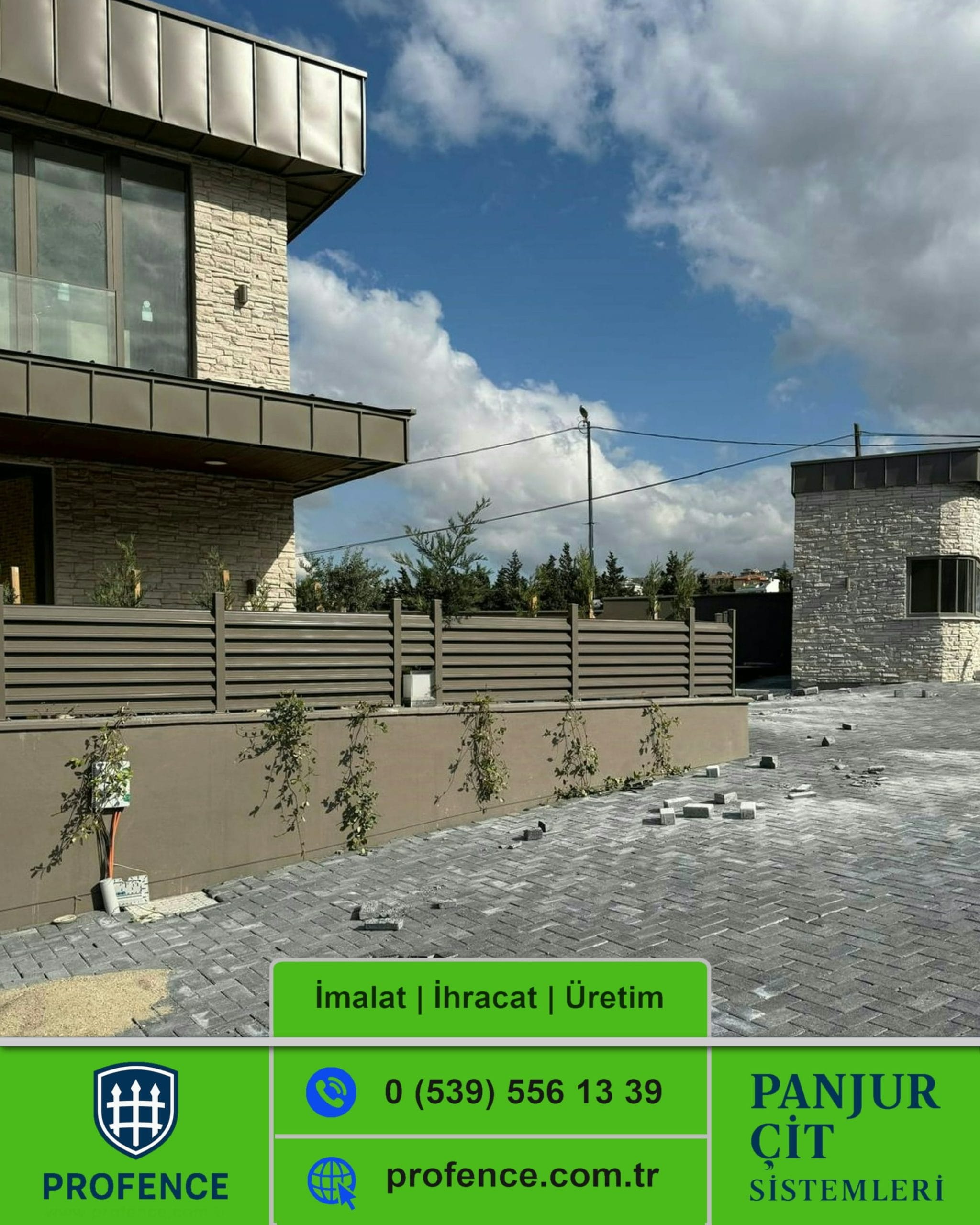 Rüzgar Kırıcılı Panjur Çit