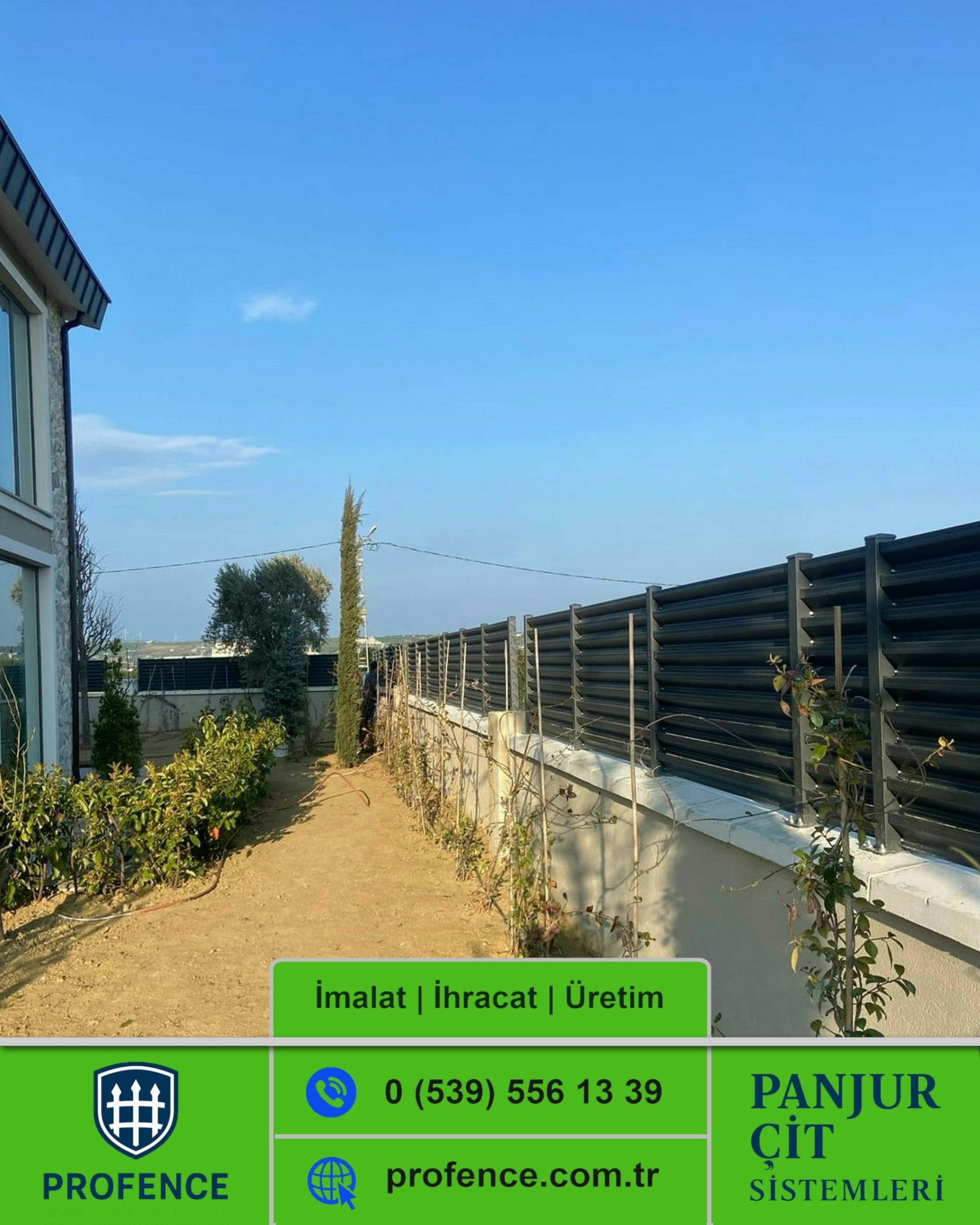 Rüzgar Kırıcılı Panjur Çit