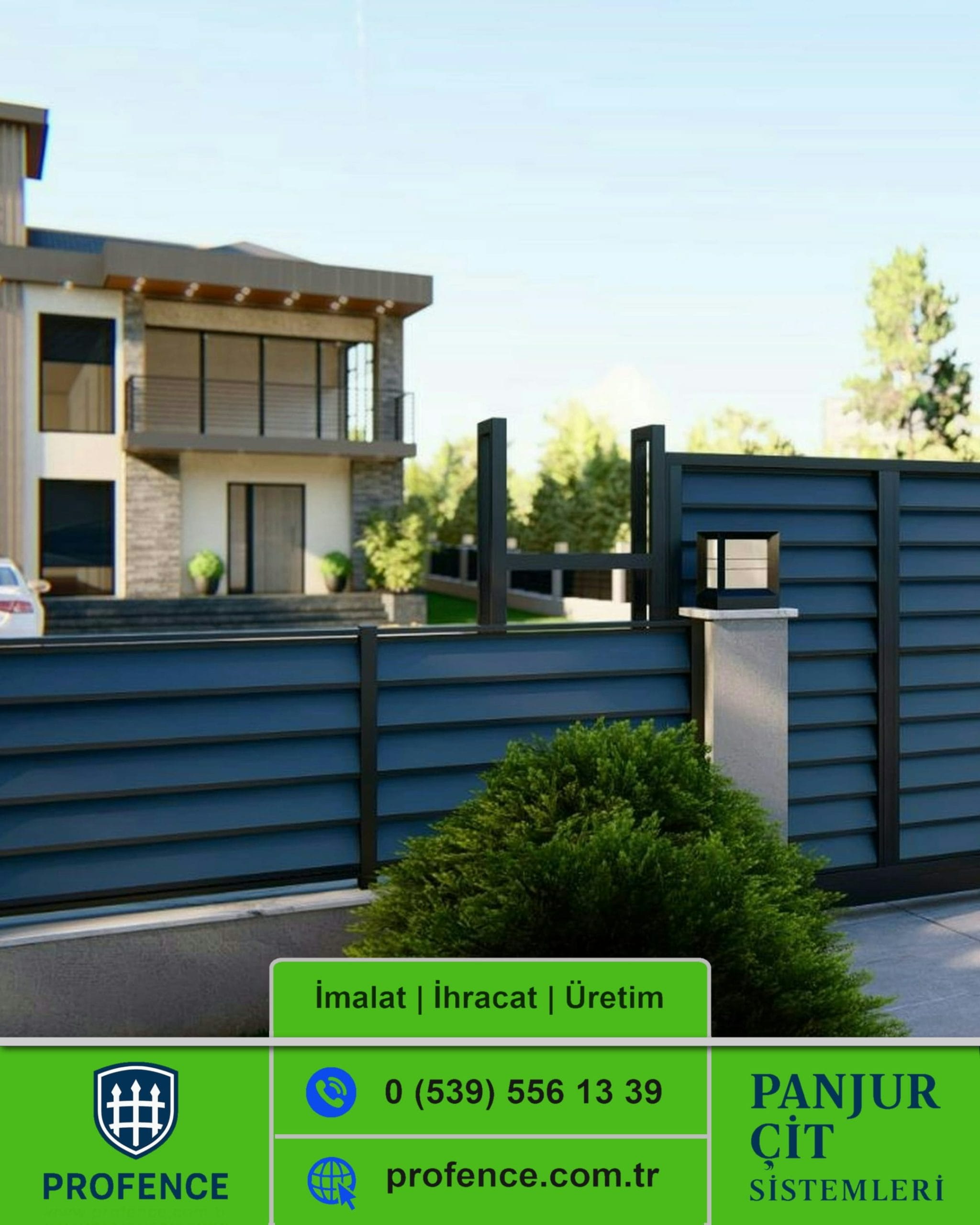 Rüzgar Kırıcılı Panjur Çit