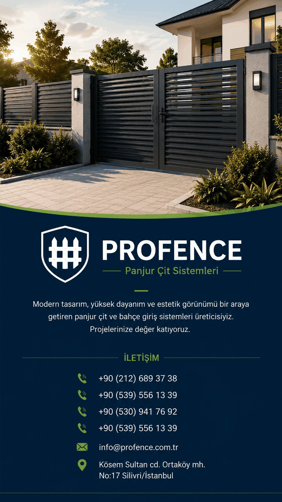 Profence Panjur Çit Sistemleri